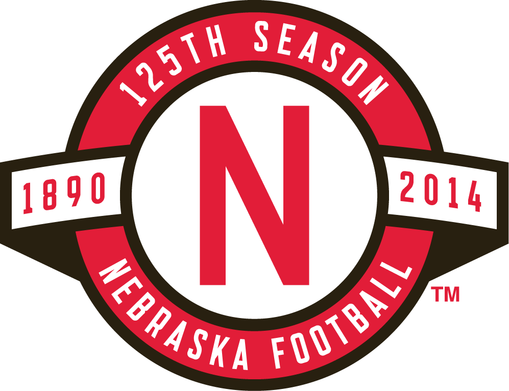 Nebraska Cornhuskers 2014 Anniversary Logo DIY iron on transfer (heat transfer)
